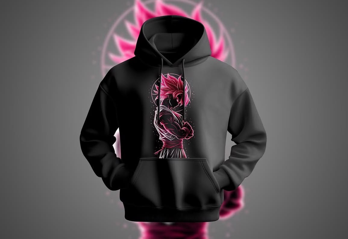 Hoodie me print artistik